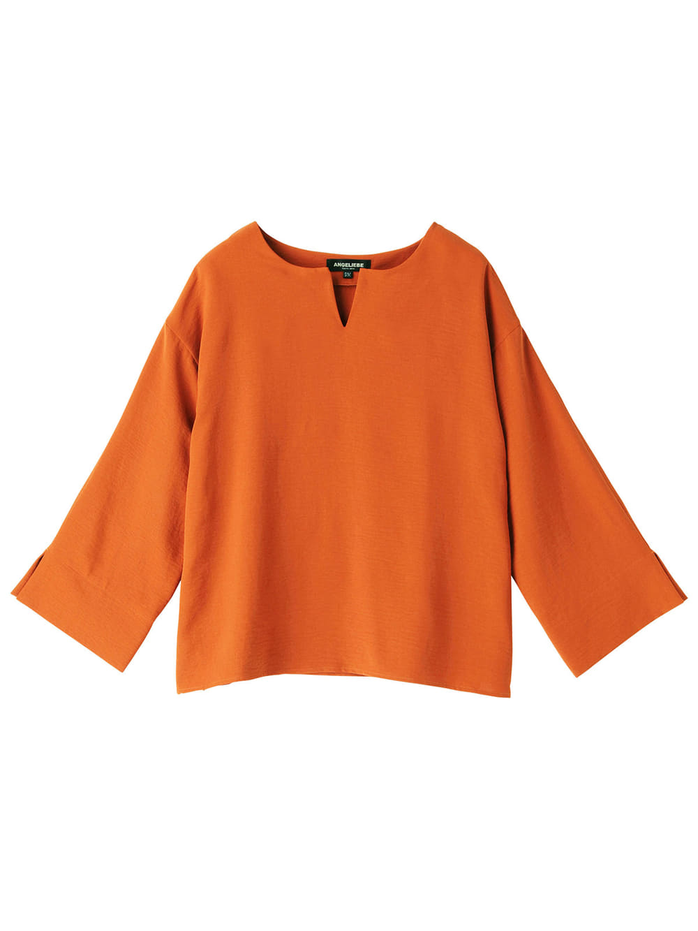 マタニティ トップス|スラッシュネック ワイドスリーブトップス　マタニティ・授乳服【出産後も長く使える】|テラコッタ