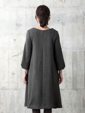 マタニティ ワンピース|【あったか】裏起毛ニットソーボリュームワンピ　マタニティ・授乳服