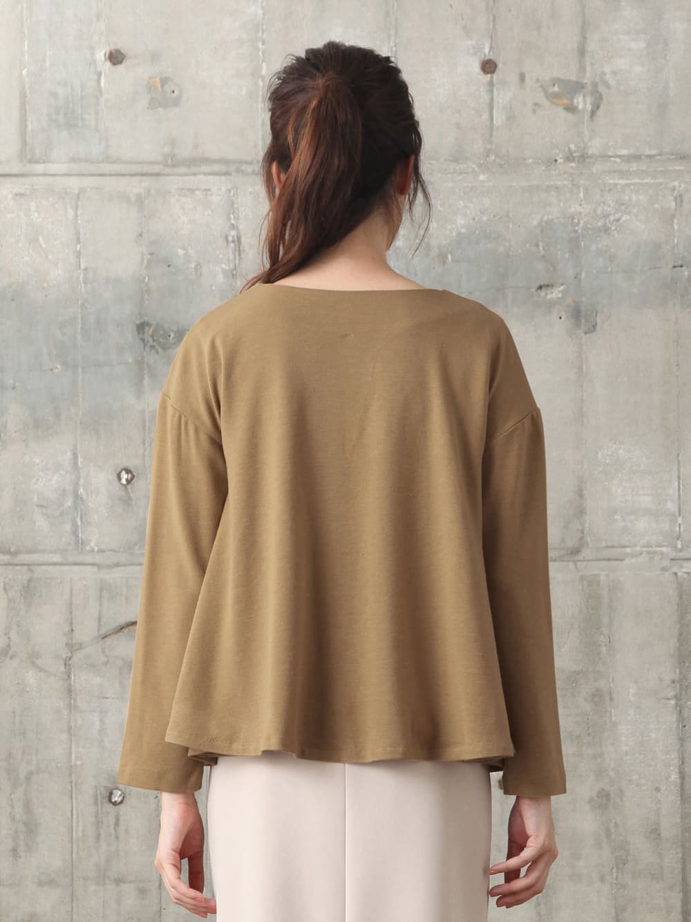 アウトレット|Ｖネックニットソートップス　マタニティ・授乳服【出産後も長く使える】