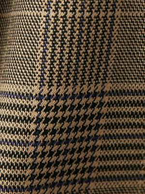 マタニティ パンツ|【産前産後対応】グレンチェックギャザーストレートパンツ【出産後も長く使える】