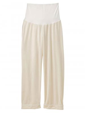 マタニティ パジャマ・ルームウェア|【授乳しやすい】【産後も使えるパンツ】ストレッチベロアロングシャツパジャマ