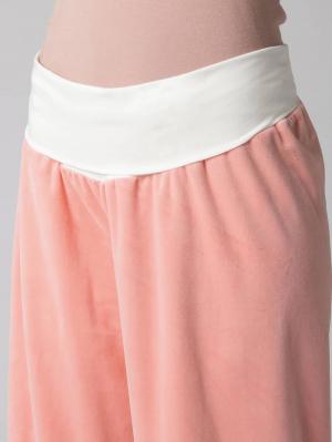 マタニティ パジャマ・ルームウェア|【授乳しやすい】【産後も使えるパンツ】ストレッチベロアロングシャツパジャマ