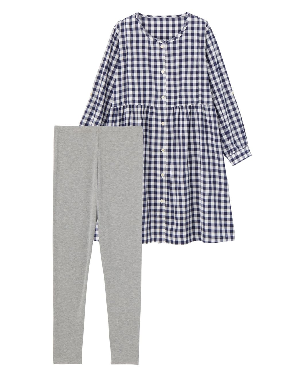 マタニティ パジャマ ルームウェア 部屋着 授乳口付 ギンガムチェックパジャマ マタニティウェア 授乳服通販 エンジェリーベ 公式