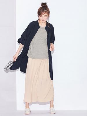 マタニティ トップス|ノースリーブトップス マタニティ・授乳服【出産後も長く使える】|杢グレー