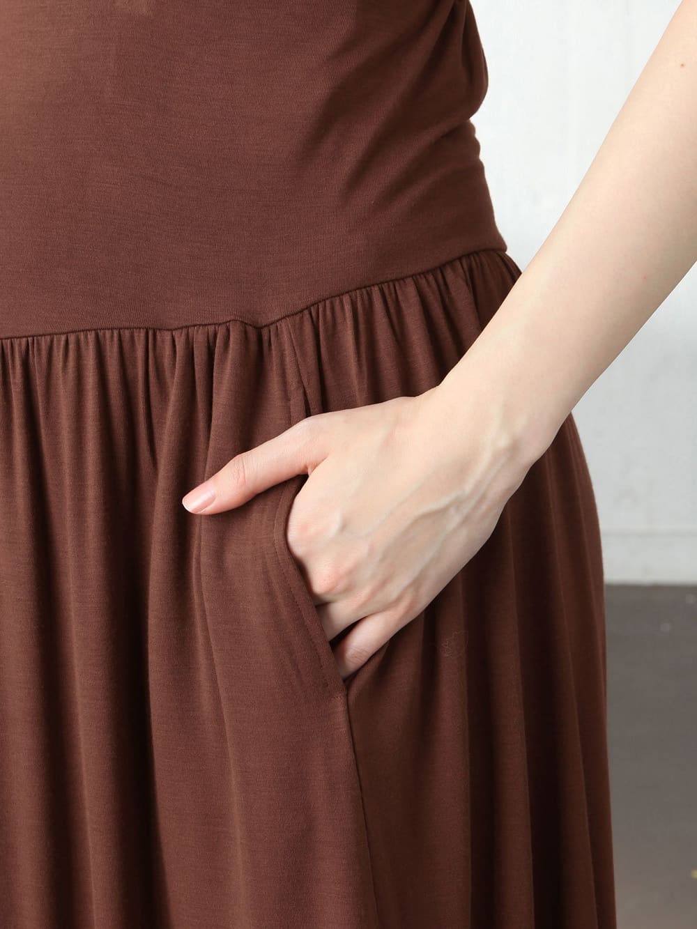マタニティ スカート|【産前産後対応】極上とろみタッチミモレ丈フレアスカート【出産後も長く使える】