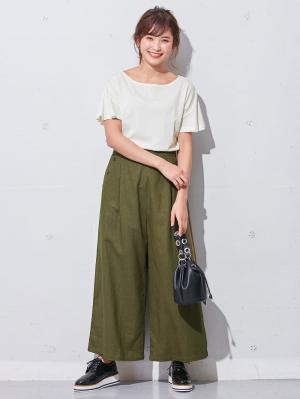 マタニティ トップス|【マタニティ・授乳服】シルケット加工フレアスリーブプルオーバー【出産後も長く使える】|ホワイト