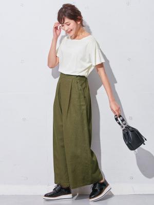 マタニティ トップス|【マタニティ・授乳服】シルケット加工フレアスリーブプルオーバー【出産後も長く使える】|ホワイト