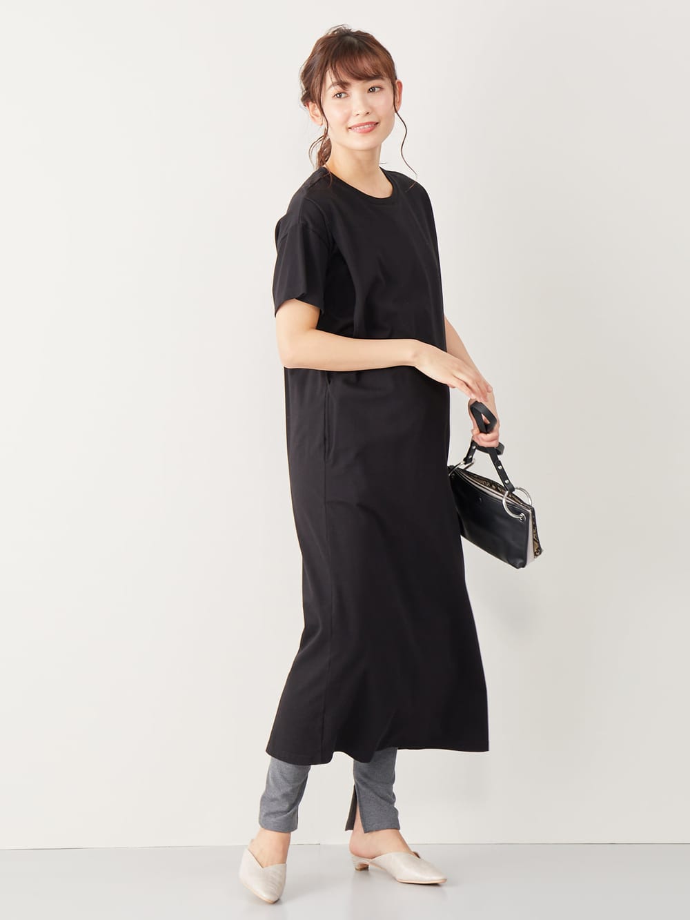 マタニティ ワンピース 授乳口付 半袖マキシワンピース マタニティウェア 授乳服通販 エンジェリーベ 公式 マタニティ ワンピース 授乳口付 半袖マキシワンピース マタニティウェア 授乳服通販 エンジェリーベ 公式