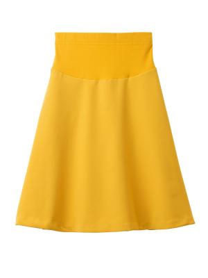 株主優待カテゴリー|LOVE MIC（ラブミック）防汚加工　フレアスカート|イエロー