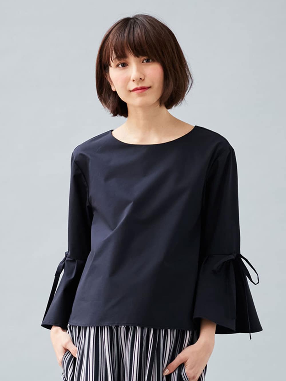 Love Mic 授乳口付 袖リボントップス エンジェリーベ マタニティウェア 授乳服通販 エンジェリーベ 公式 Love Mic 授乳口付 袖リボントップス エンジェリーベ マタニティウェア 授乳服通販 エンジェリーベ 公式