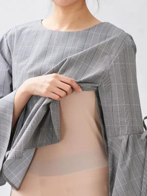 マタニティ トップス|LOVE MIC(ラブミック)袖リボントップス マタニティ・授乳服【出産後も長く使える】