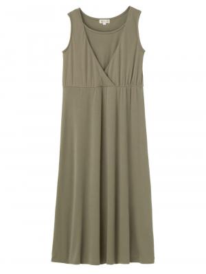 マタニティ ワンピース|ain（アイン）【セット】ストライプオープンショルダートップス×スムースマキシワンピセット　マタニティ・授乳服【出産後も長く使える】|オフ