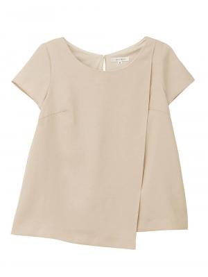 マタニティ トップス|LOVE MIC（ラブミック）ウォッシャブル　リネンライクラップトップス　マタニティ・授乳服【出産後も長く使える】|ベージュ