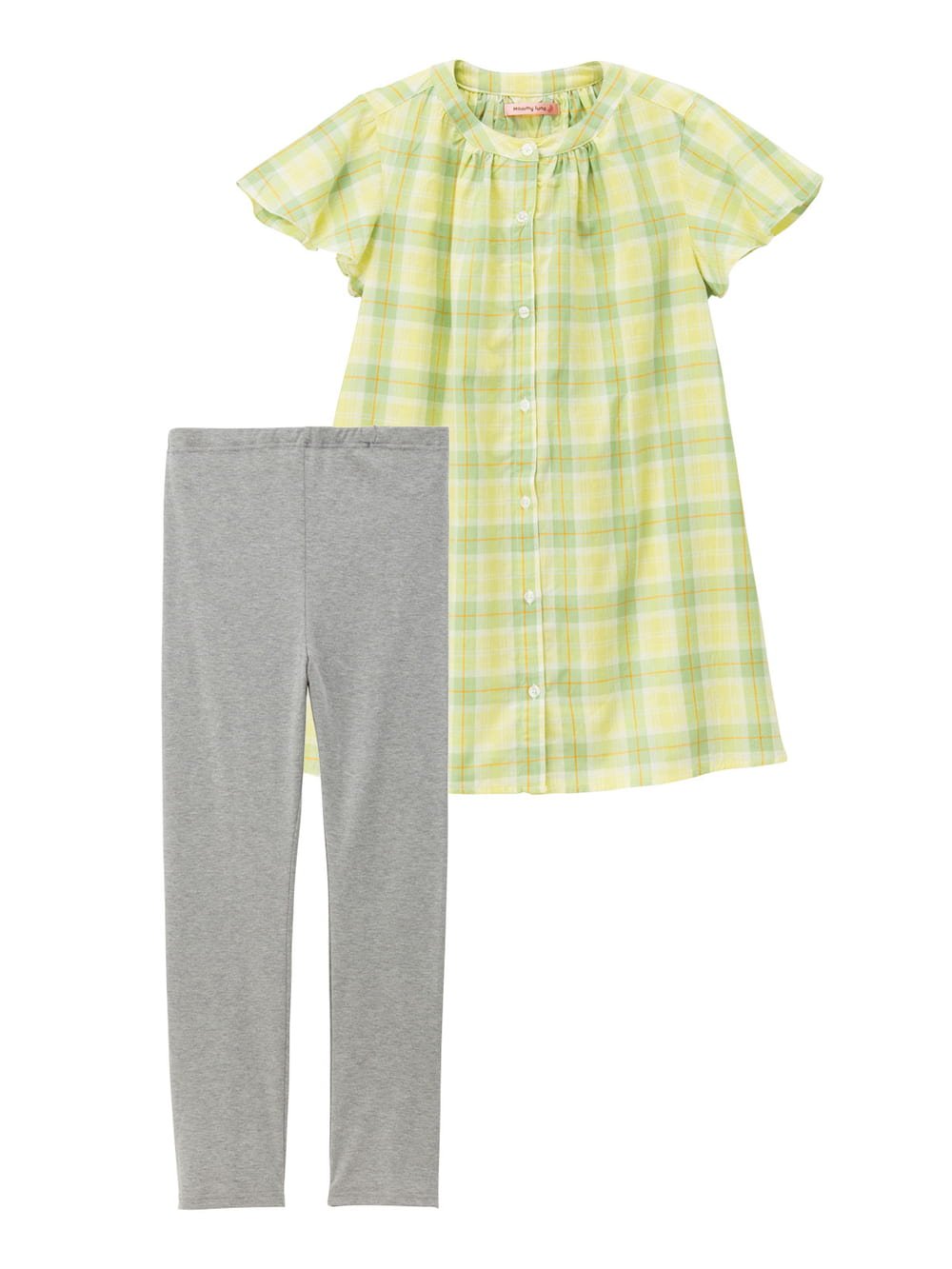 マタニティ パジャマ・ルームウェア|（MAMMY　LUNA）【授乳しやすい】マドラスチェックパジャマ|グリーン