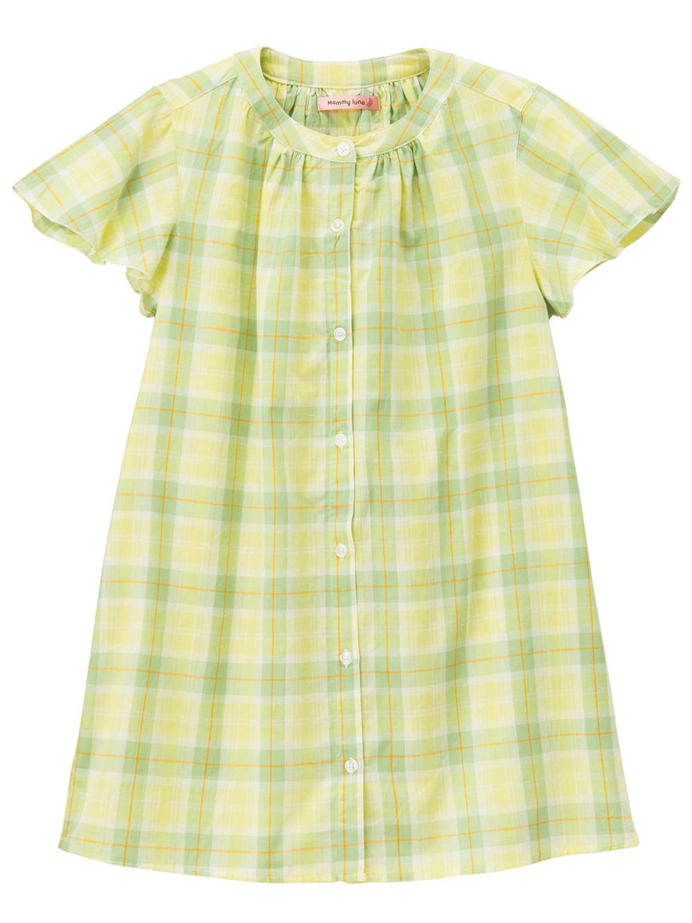 マタニティ パジャマ・ルームウェア|（MAMMY　LUNA）【授乳しやすい】マドラスチェックパジャマ|グリーン