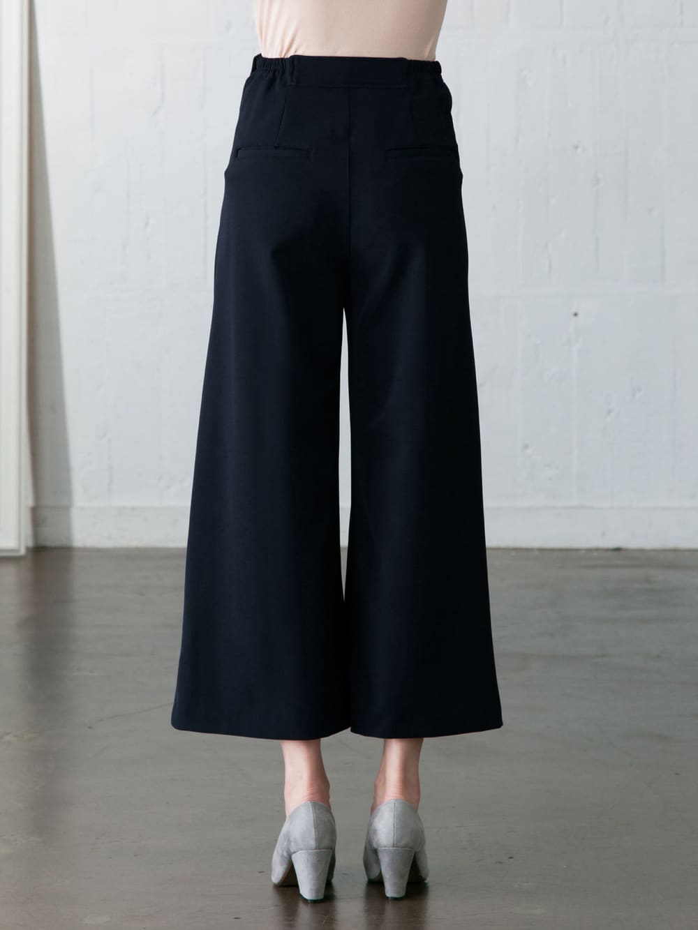 マタニティ パンツ|P・パンツ ストレッチジョーゼットタックガウチョ