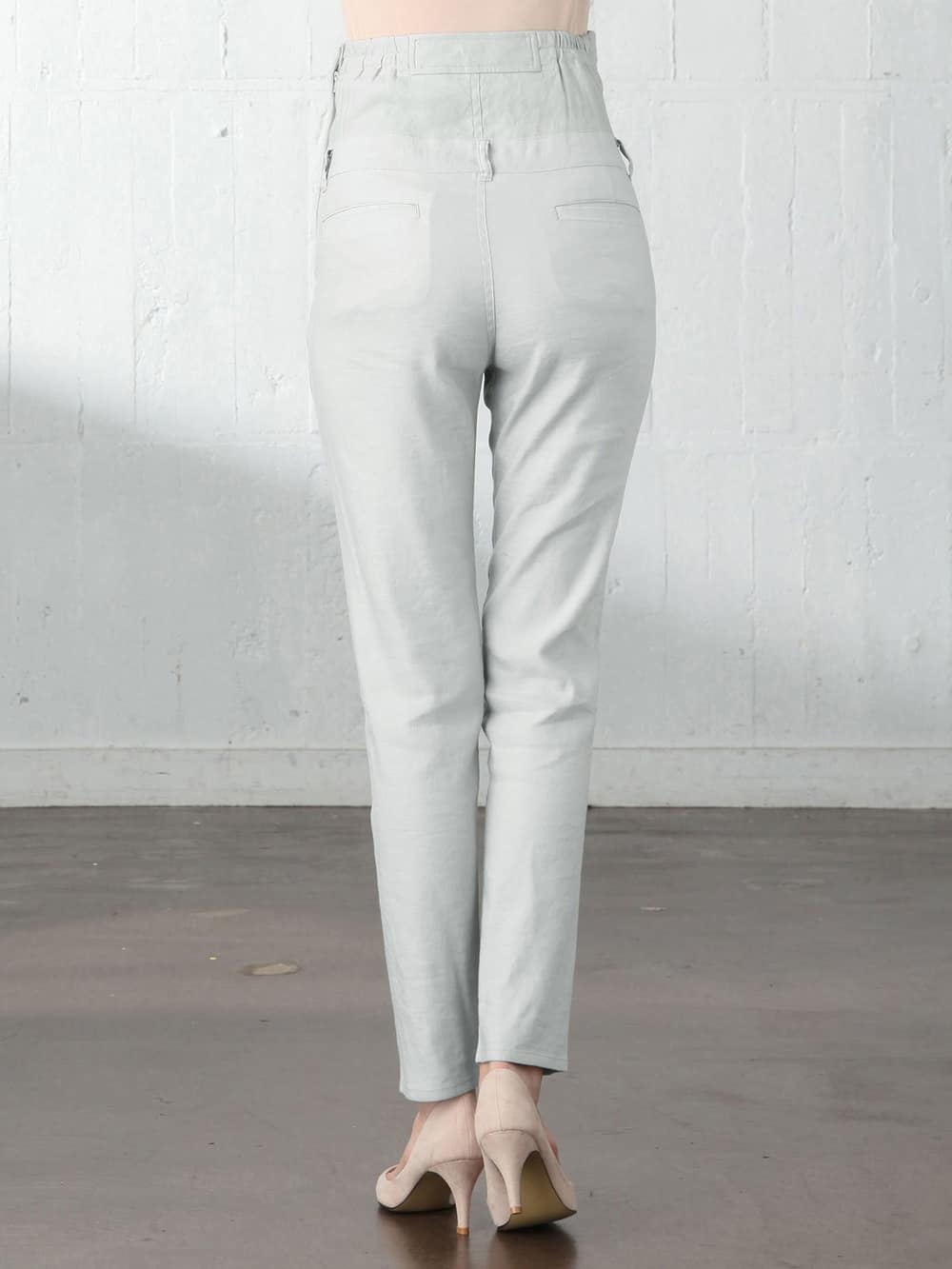 マタニティ パンツ|P・パンツ　麻混ストレッチガールフレンド