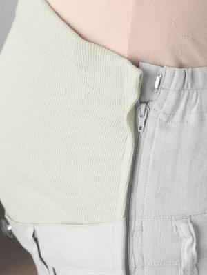 マタニティ パンツ|P・パンツ　麻混ストレッチガールフレンド