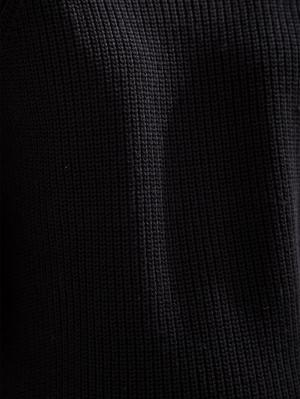 マタニティ トップス|綿混片畦編みフレアスリーブニット