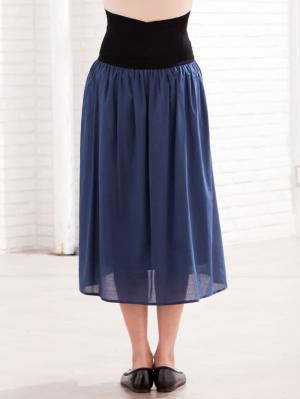 マタニティ スカート|【産前産後対応】コットンローンギャザースカート【出産後も長く使える】