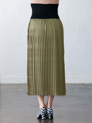 マタニティ スカート|【マタニティ・授乳服】【産前産後対応】シフォンプリーツスカート【出産後も長く使える】