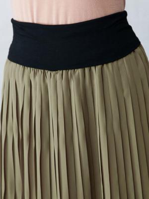 マタニティ スカート|【マタニティ・授乳服】【産前産後対応】シフォンプリーツスカート【出産後も長く使える】