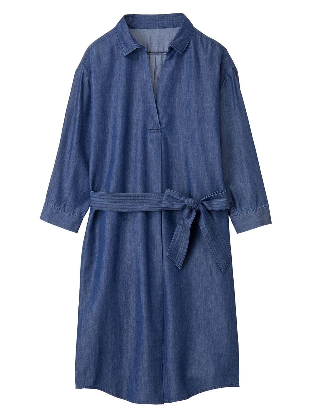 株主優待カテゴリー コットンテンセルデニム スキッパーシャツワンピース マタニティ 授乳服 ベビー服 新生児服 ベビー用品通販 エンジェリーベ 公式