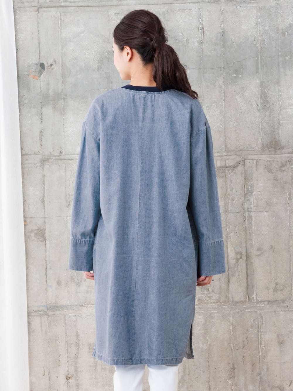 マタニティ トップス|コットンテンセルデニムコーディガン マタニティ・授乳服