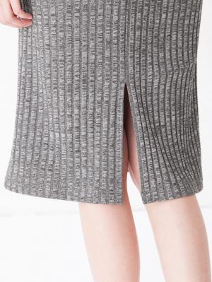 マタニティ ワンピース|【マタニティ・授乳服】テレコ素材Ｖネックレイヤードワンピース【出産後も長く使える】