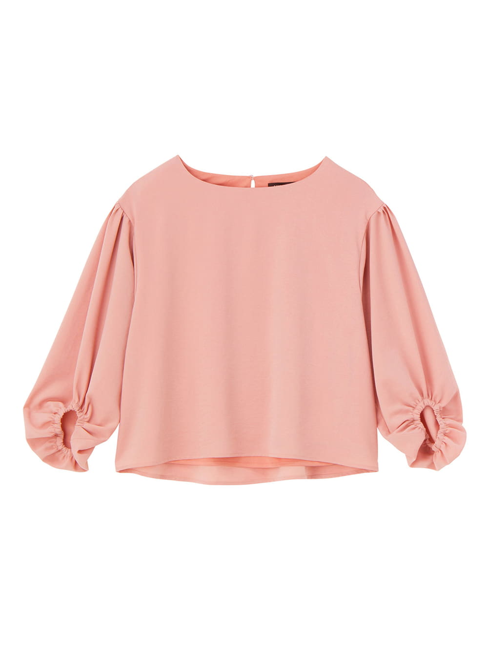 マタニティ トップス|タックギャザーボリュームスリーブブラウス　マタニティ・授乳服【出産後も長く使える】|ペールピンク