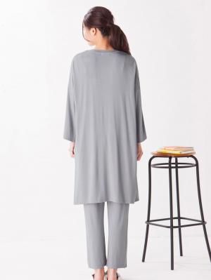 マタニティ パジャマ・ルームウェア|【授乳口付】【3点セット】【産前産後パンツ付】モダールパジャマ