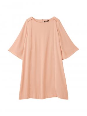 マタニティ ワンピース|ハイクオリティジョーゼット ベルスリーブワンピース　マタニティ・授乳服【出産後も長く使える】|ピンク