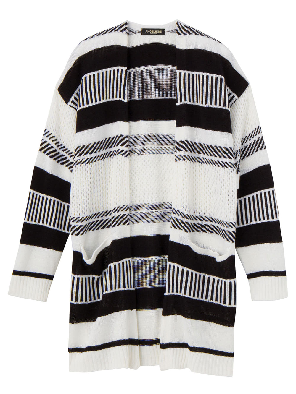 マタニティ トップス|透かしジャガードコーディガン　マタニティ・授乳服【出産後も長く使える】|オフ