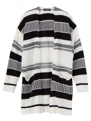 マタニティ トップス|透かしジャガードコーディガン　マタニティ・授乳服【出産後も長く使える】|オフ