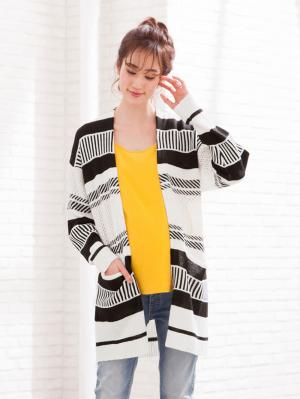 マタニティ トップス|透かしジャガードコーディガン　マタニティ・授乳服【出産後も長く使える】|オフ