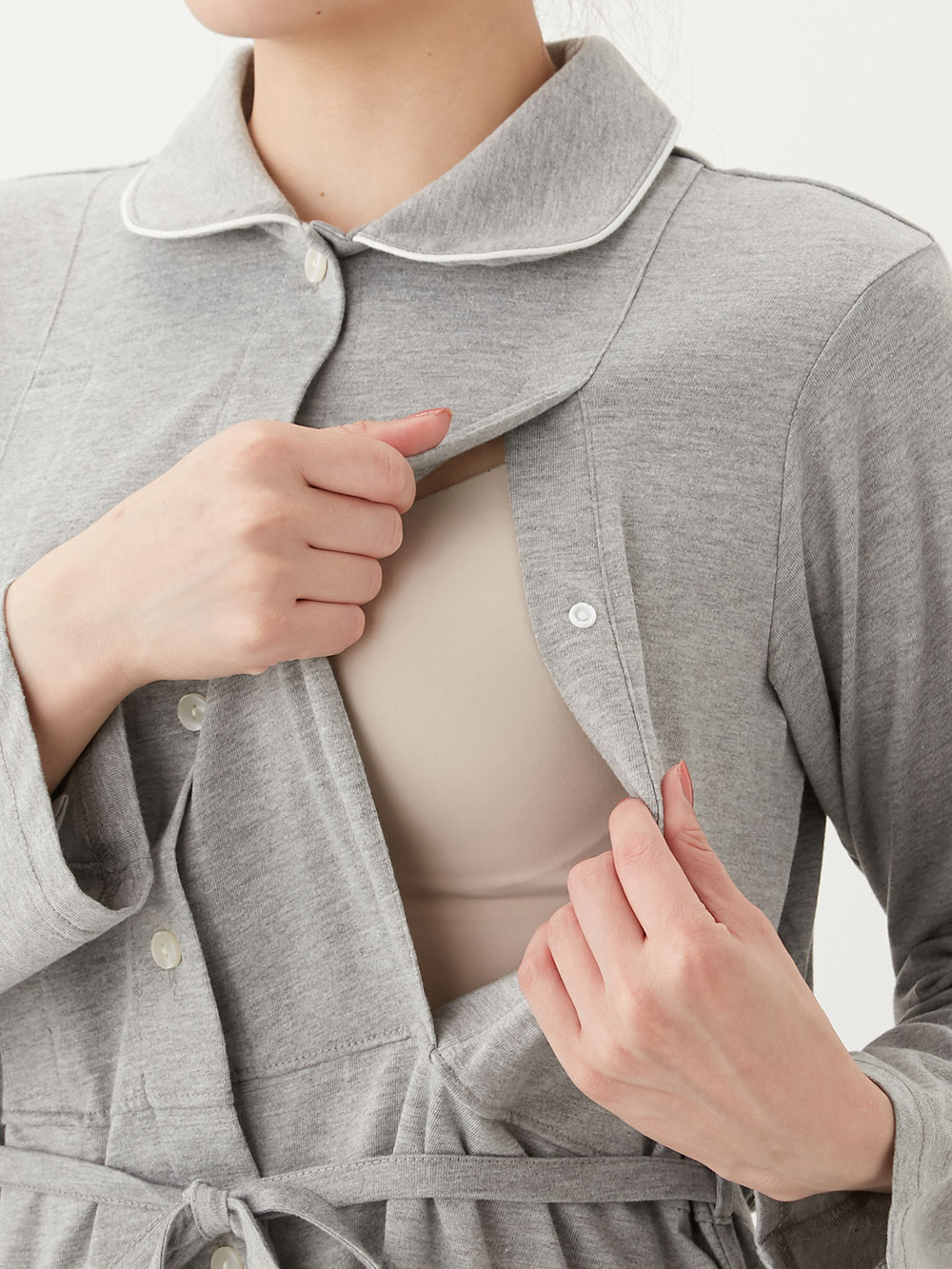 マタニティ パジャマ・ルームウェア|fairy（フェアリー）【授乳口付】ママの声から生まれたカットソー衿付パジャマ