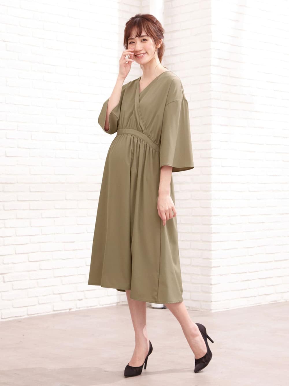 産前産後対応 授乳しやすい シワになりにくいカシュクールワンピース エンジェリーベ マタニティウェア 授乳服通販 エンジェリーベ 公式 産前産後対応 授乳しやすい シワになりにくいカシュクールワンピース エンジェリーベ マタニティウェア 授乳服通販 エンジェリーベ 公式