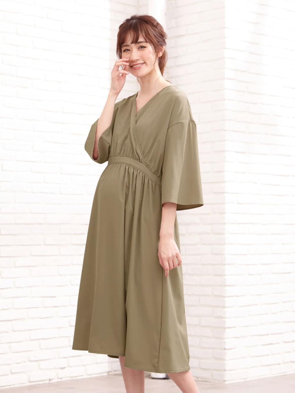 産前産後対応 授乳しやすい シワになりにくいカシュクールワンピース エンジェリーベ マタニティウェア 授乳服通販 エンジェリーベ 公式 産前産後対応 授乳しやすい シワになりにくいカシュクールワンピース エンジェリーベ マタニティウェア 授乳服通販 エンジェリーベ 公式