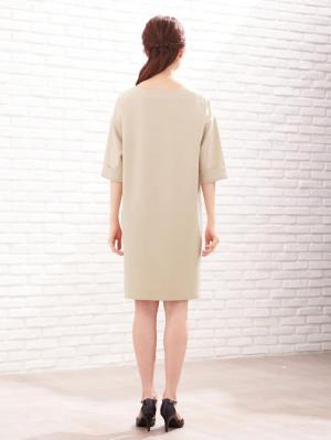 マタニティ ワンピース|キーネックワンピース　マタニティ・授乳服【出産後も長く使える】