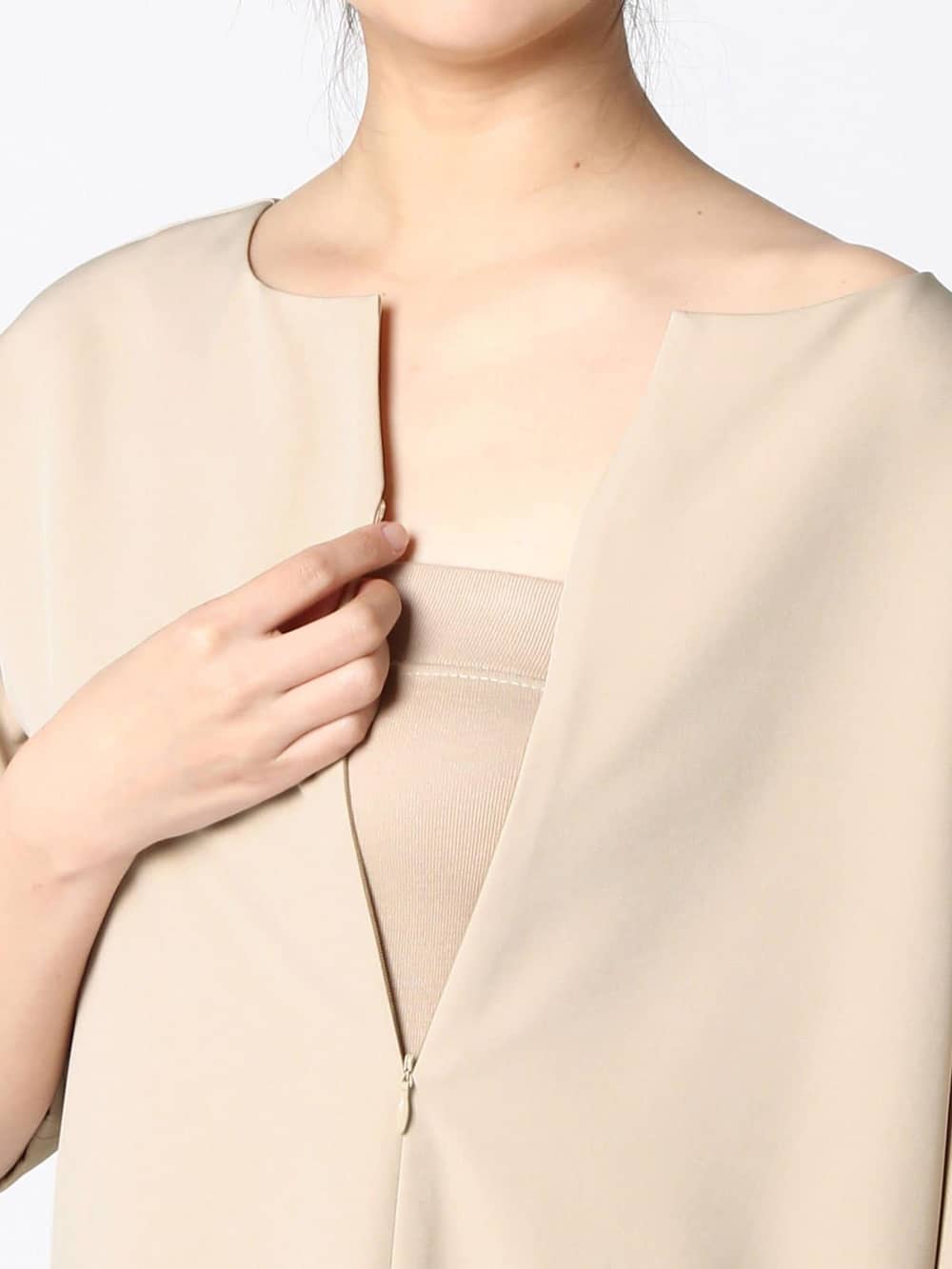 マタニティ ワンピース|キーネックワンピース　マタニティ・授乳服【出産後も長く使える】