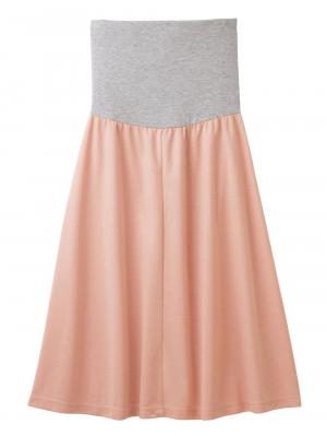 マタニティ スカート|【産前産後対応】ポンチ4枚剥ぎフレアースカート【出産後も長く使える】|ペールピンク