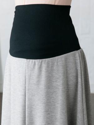 マタニティ スカート|【産前産後対応】ポンチ4枚剥ぎフレアースカート【出産後も長く使える】
