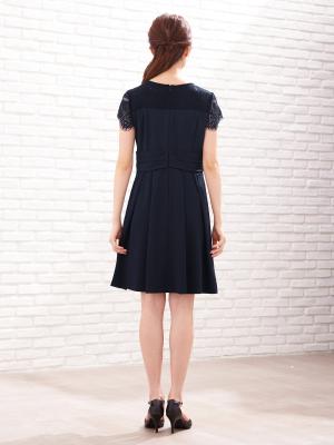 マタニティ ワンピース|【マタニティ・授乳服】LOVE MIC(ラブミック)レースビスチェワンピース【出産後も長く使える】