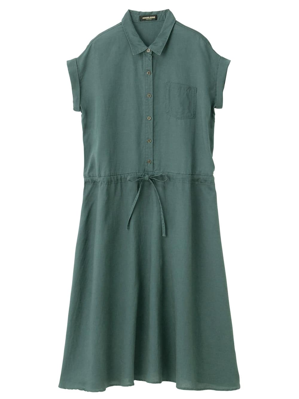 マタニティ ワンピース 授乳しやすい テンセル麻前開きワンピース マタニティウェア 授乳服通販 エンジェリーベ 公式