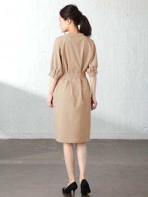 マタニティ ワンピース|【マタニティ・授乳服】イージーケア ラグランスキッパーワンピース【出産後も長く使える】