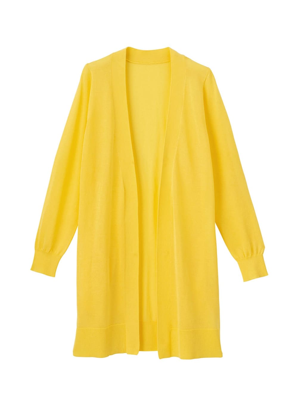 マタニティ トップス|【UVカット】【接触冷感】ハンドウォッシャブルニットトッパーカーデ　マタニティ・授乳服【出産後も長く使える】|イエロー