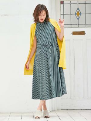 マタニティ トップス|【UVカット】【接触冷感】ハンドウォッシャブルニットトッパーカーデ　マタニティ・授乳服【出産後も長く使える】|イエロー