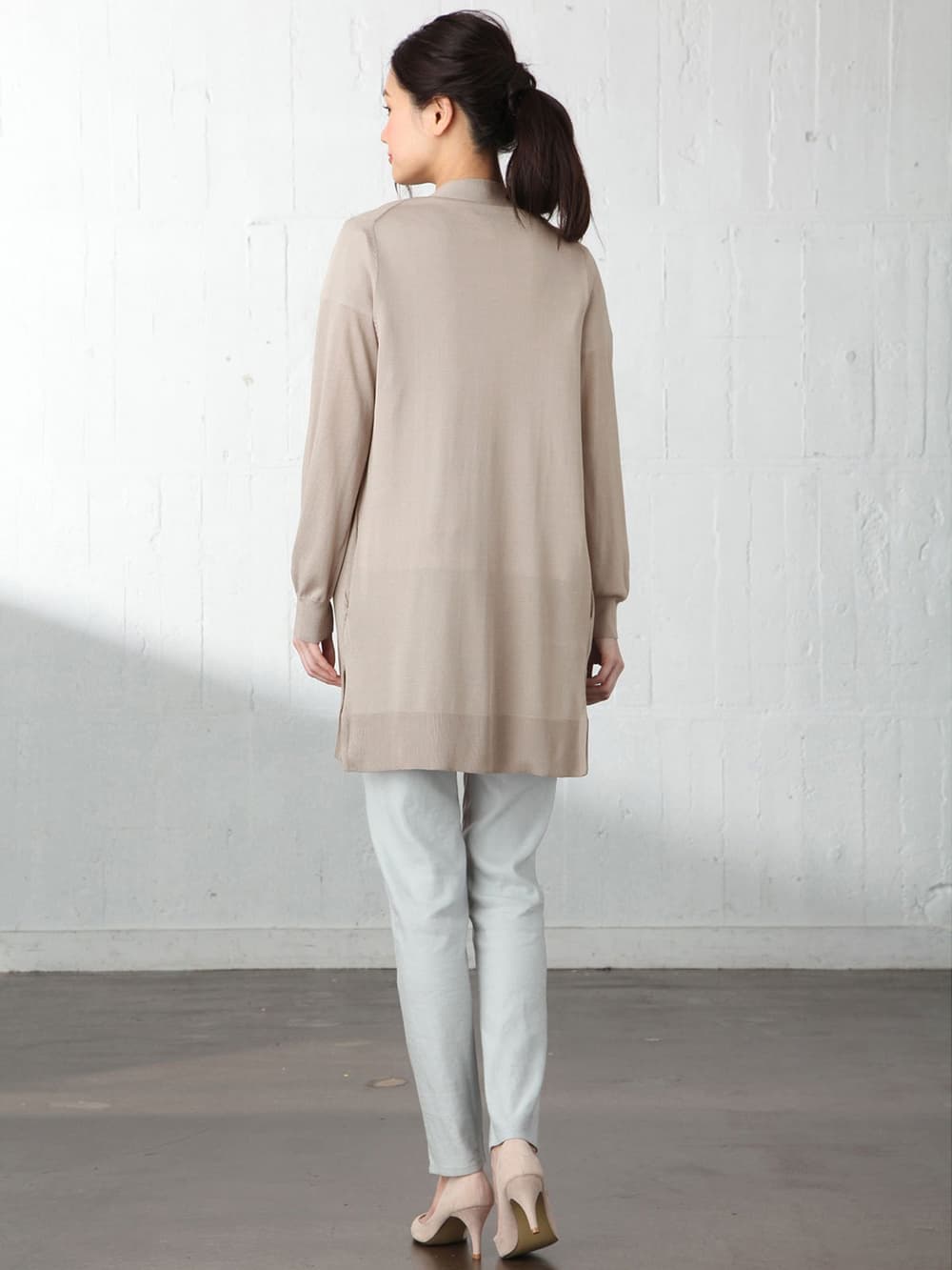 マタニティ トップス|【UVカット】【接触冷感】ハンドウォッシャブルニットトッパーカーデ　マタニティ・授乳服【出産後も長く使える】