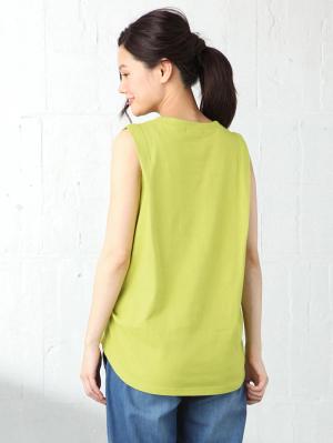 マタニティ トップス|タックノースリーブプルオーバー　マタニティ・授乳服【出産後も長く使える】