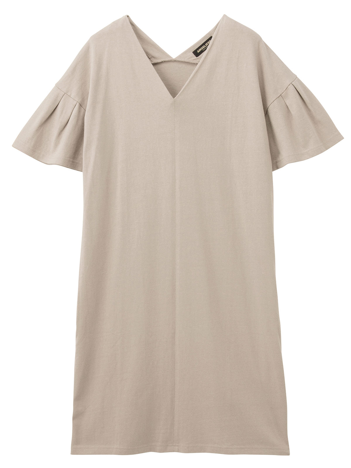 マタニティ ワンピース 授乳口付 フレアースリーブvネックワンピース マタニティウェア 授乳服通販 エンジェリーベ 公式